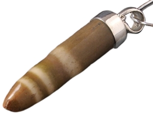 wisior muszla naturalna sopel SREBRO 0,925