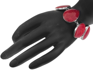 Bransoleta koralowiec naturalny. Srebro 0,925