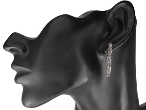 VERSIL kolczyki wiszące markazyty. SREBRO 925