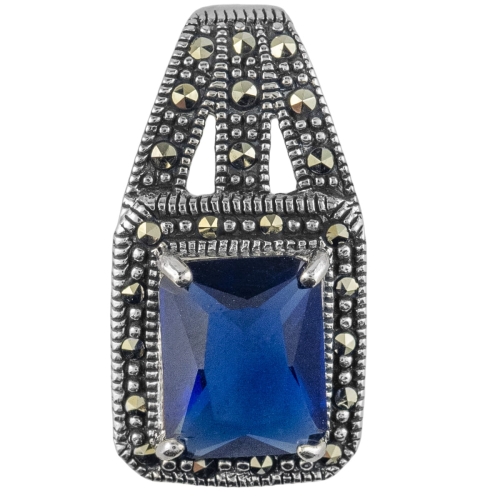 VERSIL wisior cyrkonia markazyty SREBRO 0,925