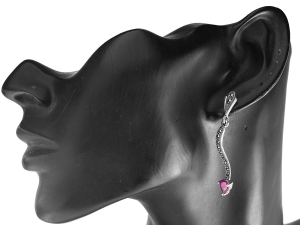 VERSIL kolczyki wiszące markazyty cyrkonia SREBRO 0,925