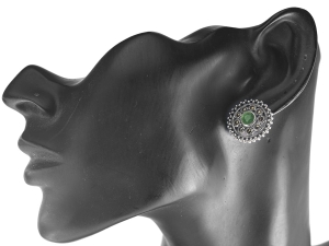 VERSIL kolczyki cyrkonia markazyty SREBRO 0,925