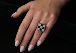 VERSIL pierścionek masa perłowa SREBRO 925