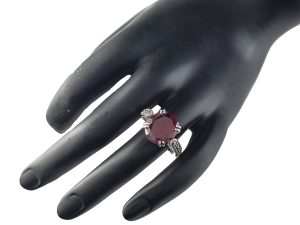 VERSIL pierścionek obrączka cyrkonia markazyty SREBRO 0,925