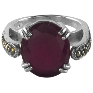 VERSIL pierścionek obrączka cyrkonia markazyty SREBRO 0,925