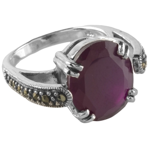 VERSIL pierścionek obrączka cyrkonia markazyty SREBRO 0,925