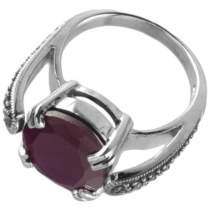 VERSIL pierścionek obrączka cyrkonia markazyty SREBRO 0,925