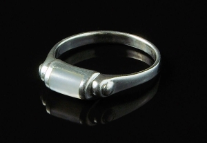 VERSIL pierścionek sygnet masa perłowa SREBRO 925