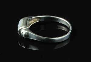 VERSIL pierścionek sygnet masa perłowa SREBRO 925