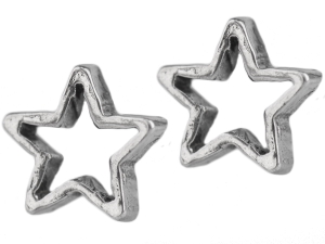 VERSIL kolczyki wkrętki gwiazdki SREBRO 0,925