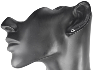 VERSIL kolczyki wkrętki gwiazdki SREBRO 0,925