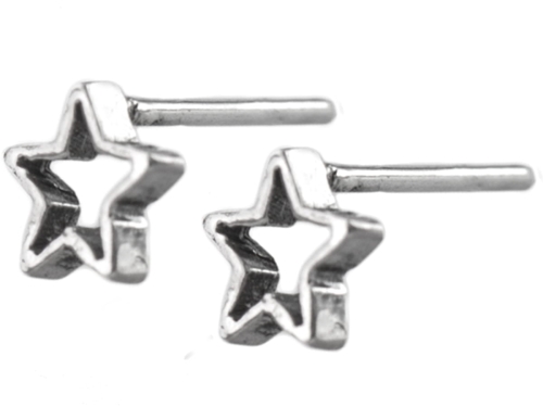 VERSIL kolczyki wkrętki gwiazdki SREBRO 0,925