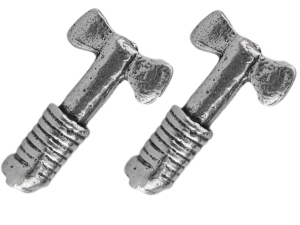 VERSIL kolczyki wkrętki sztyfty motyka SREBRO 925