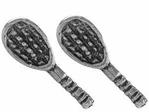 VERSIL kolczyki wkrętki sztyfty rakieta SREBRO 925