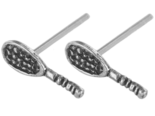 VERSIL kolczyki wkrętki sztyfty rakieta SREBRO 925