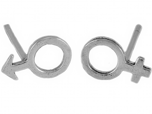 Kolczyki wkrętki gamety 8 x 5 mm. Srebro 0,925