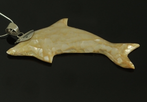 VERSIL wisiorek delfin muszla SREBRO 0,925