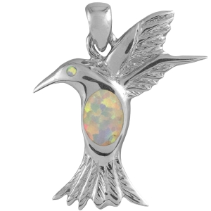 Versil wisior koliber z opalem. Srebro 925