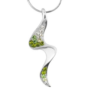 Wisior cyrkonie Swarovski srebro 0,925