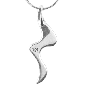 Wisior cyrkonie Swarovski srebro 0,925 - tył wisiorka