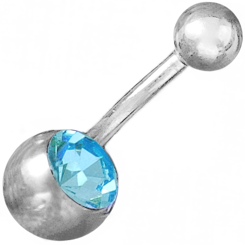 VERSIL kolczyki do pępka pępek cyrkonia stal 316L