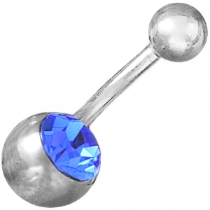 VERSIL kolczyki do pępka pępek cyrkonia stal 316L