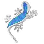 Wisior srebro 925 z opalem jaszczurka - VERSIL