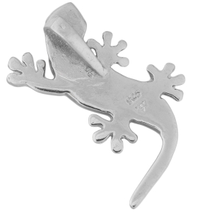 VERSIL wisior jaszczurka gekon opal biały SREBRO 925