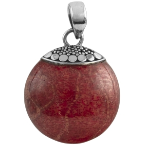 Versil wisior koral koralowiec naturalny SREBRO 925