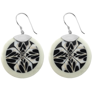 Kolczyki muszla naturalna SREBRO 925 - VERSIL