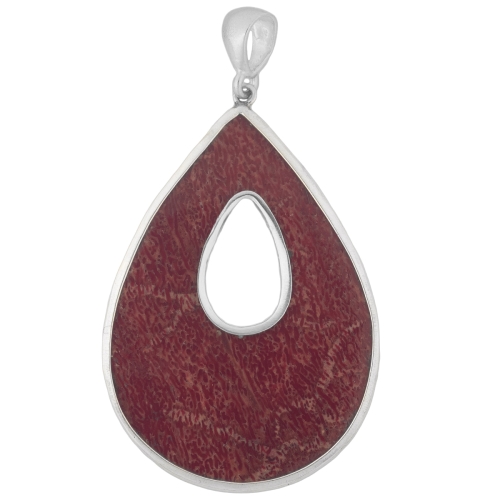 Wisior srebro 925 z koralowcem - VERSIL