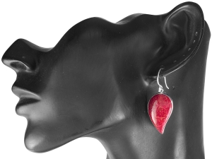 Kolczyki srebro 925 z koralowcem - VERSIL