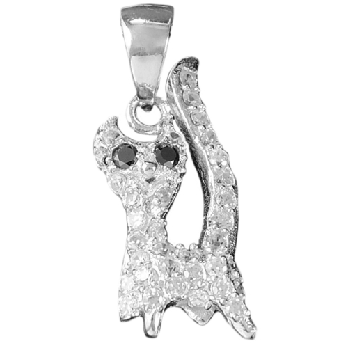 Wisior srebro 925 z cyrkoniami kot - VERSIL