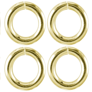 Kółka zaciskowe 4,5 mm 4 sztuki SREBRO 0,925