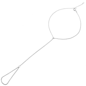 Łańcuszek bransoletka na rękę i palec regulowana do 20 cm