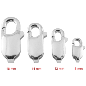 Zapięcia srebrne dostępne w innych rozmiarach.