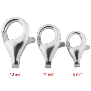 Zapięcia srebrne dostępne w innych rozmiarach.