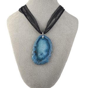 Wisior srebro 925 z agatem i naszyjnik - VERSIL