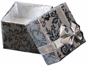 VERSIL pierścionek regulowany muszla SREBRO 925 - pudełko