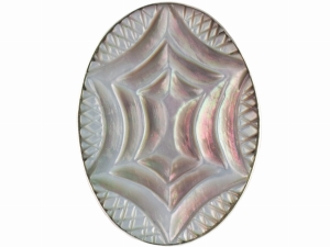 VERSIL pierścionek regulowany muszla SREBRO 925