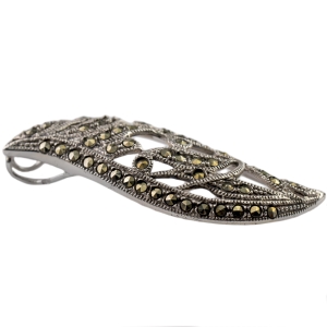 Wisior ażurowy z markazytami srebro 0,925