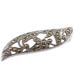 Wisior ażurowy z markazytami srebro 0,925