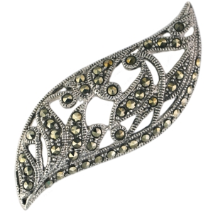 Wisior ażurowy z markazytami srebro 0,925