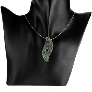 Wisior ażurowy z markazytami srebro 0,925