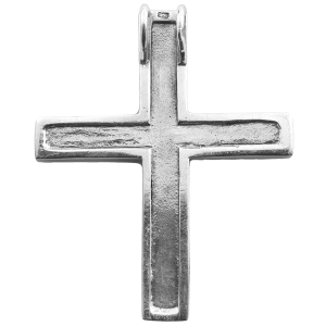 Wisior krzyż krzyżyk markazyty SREBRO 0,925 tył