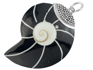 Wisior wisiorek muszla SREBRO 0,925