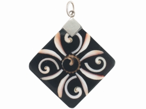 Wisior wisiorek muszla duża SREBRO 0,925