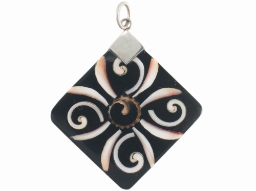 Wisior wisiorek muszla duża SREBRO 0,925