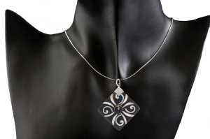 Wisior wisiorek muszla duża SREBRO 0,925