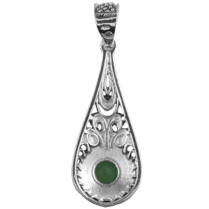 VERSIL wisior cyrkonia i markazyty ażur SREBRO 925 tył